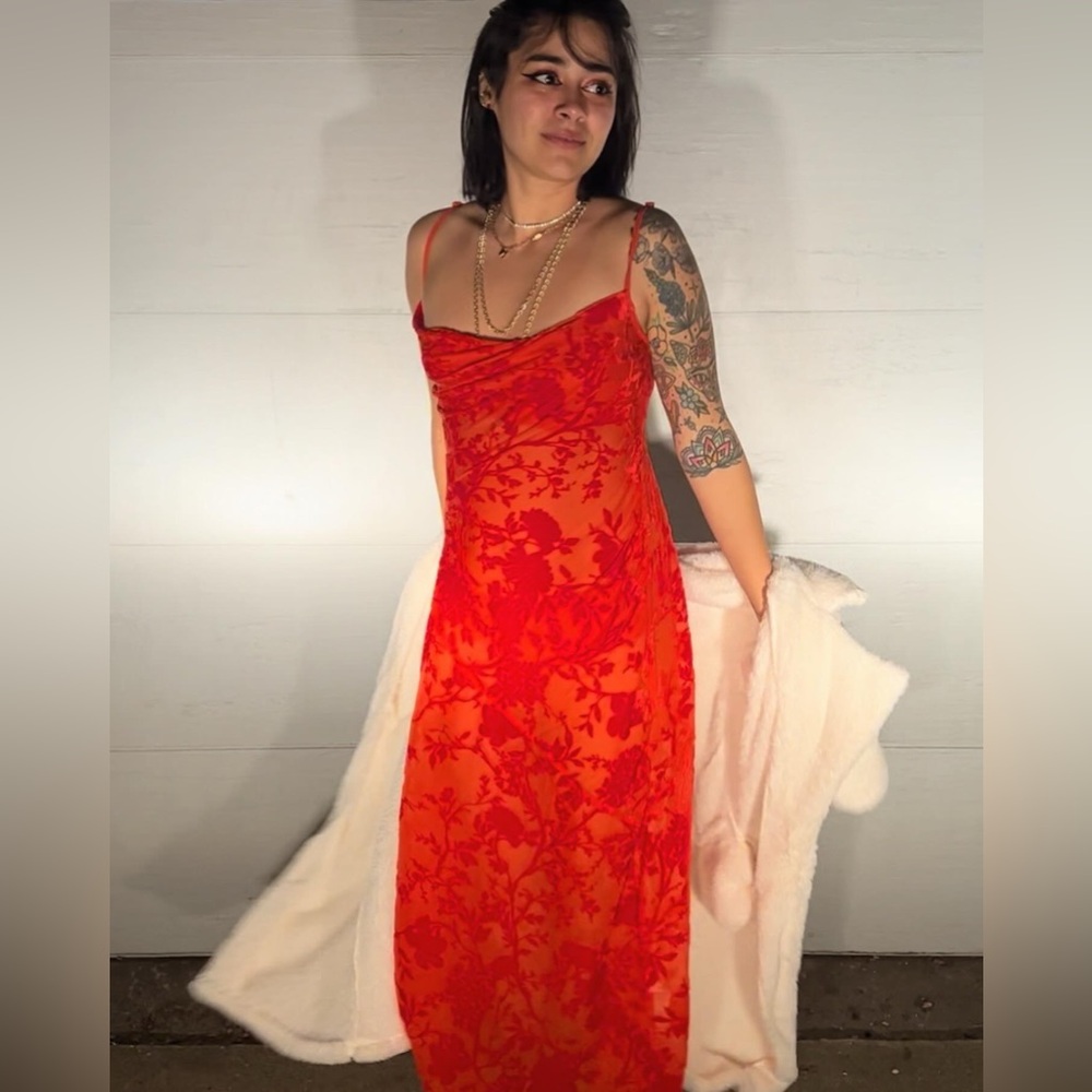 Red Velvet Dress